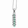Sky Jewelry Серебряная цепочка с кулоном Бирюза Италия