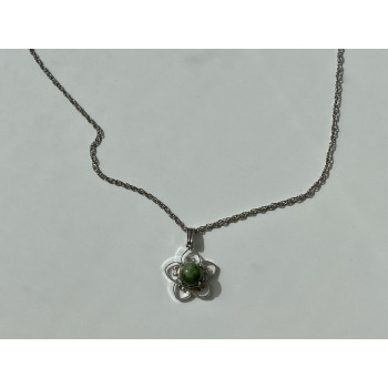 Sky Jewelry Серебряная цепочка с кулоном Агат