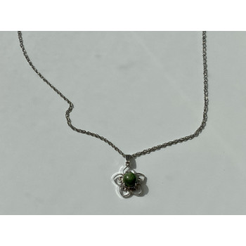 Sky Jewelry Серебряная цепочка с кулоном Агат