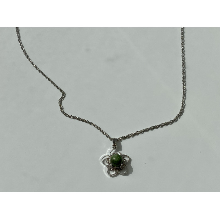 Sky Jewelry Серебряная цепочка с кулоном Агат