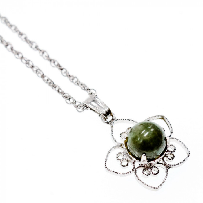 Sky Jewelry Серебряная цепочка с кулоном Агат