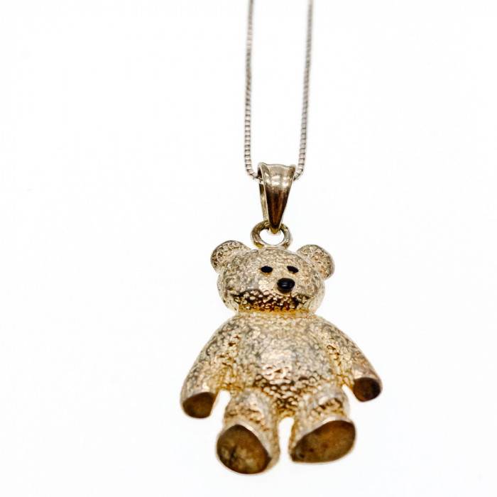 Sky Jewelry Серебряная цепочка с кулоном Мишка  Италия