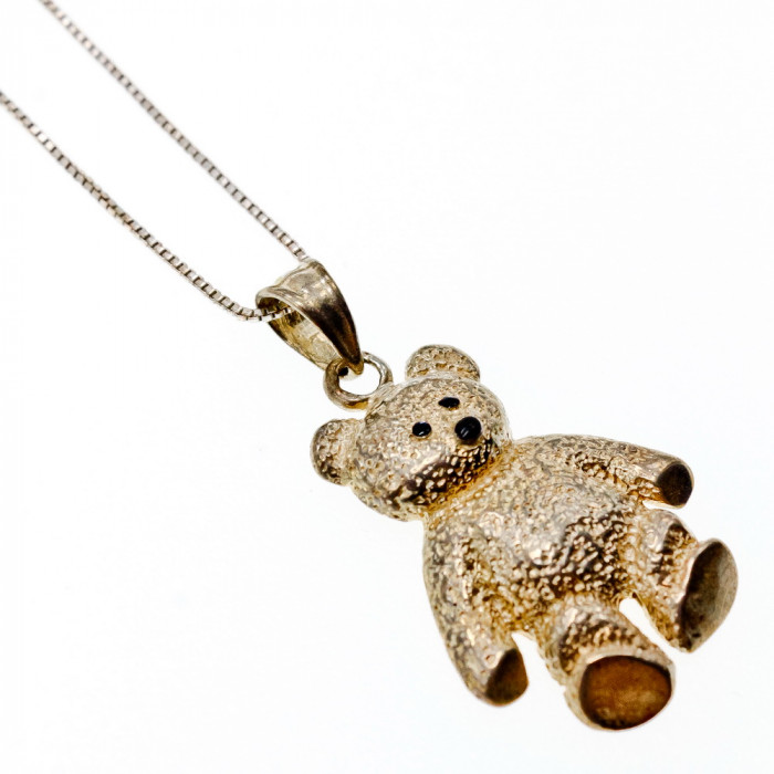 Sky Jewelry Серебряная цепочка с кулоном Мишка  Италия