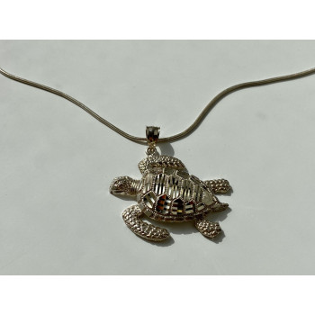Sky Jewelry Серебряная цепочка с кулоном Черепаха  Италия