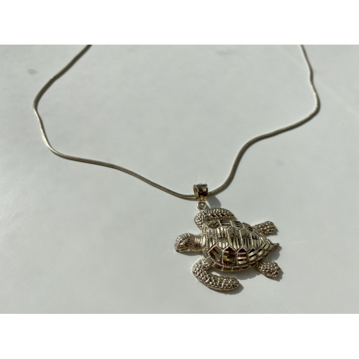 Sky Jewelry Серебряная цепочка с кулоном Черепаха  Италия