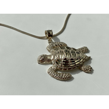 Sky Jewelry Серебряная цепочка с кулоном Черепаха  Италия