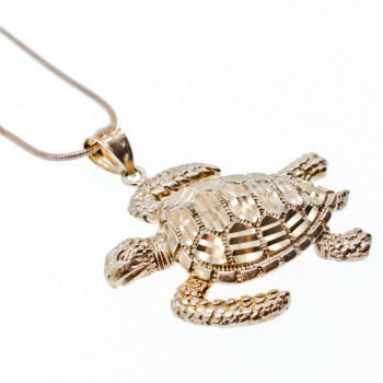 Sky Jewelry Серебряная цепочка с кулоном Черепаха  Италия