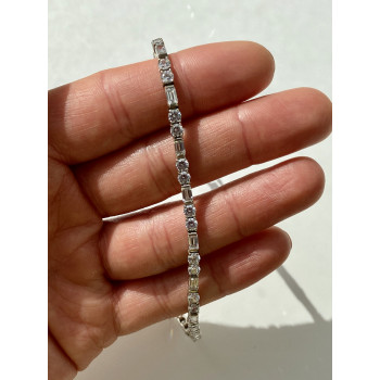 Sky Jewelry Серебряный Браслет 925 пробы с Фианитами