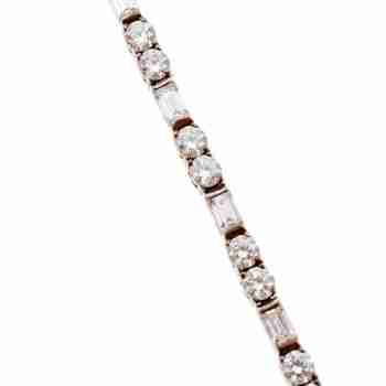 Sky Jewelry Серебряный Браслет 925 пробы с Фианитами