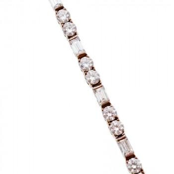 Sky Jewelry Серебряный Браслет 925 пробы с Фианитами