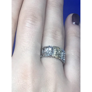 Sky Jewelry Итальянское кольцо серебро 925 проба (позолота)