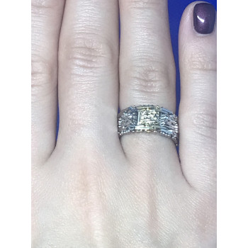 Sky Jewelry Итальянское кольцо серебро 925 проба (позолота)