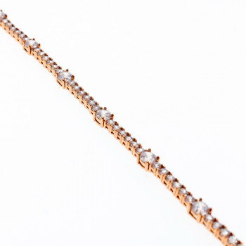 Sky Jewelry Серебряный Браслет в позолоте 925 пробы с Фианитами