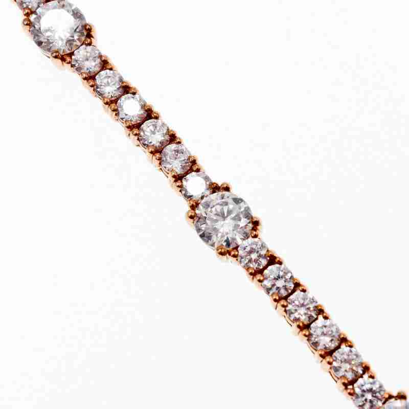 Sky Jewelry Серебряный Браслет в позолоте 925 пробы с Фианитами