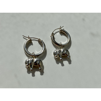Sky Jewelry Серебряные серьги Слоник
