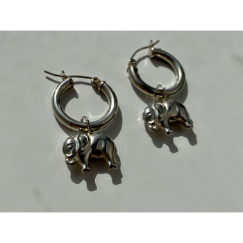 Sky Jewelry Серебряные серьги Слоник