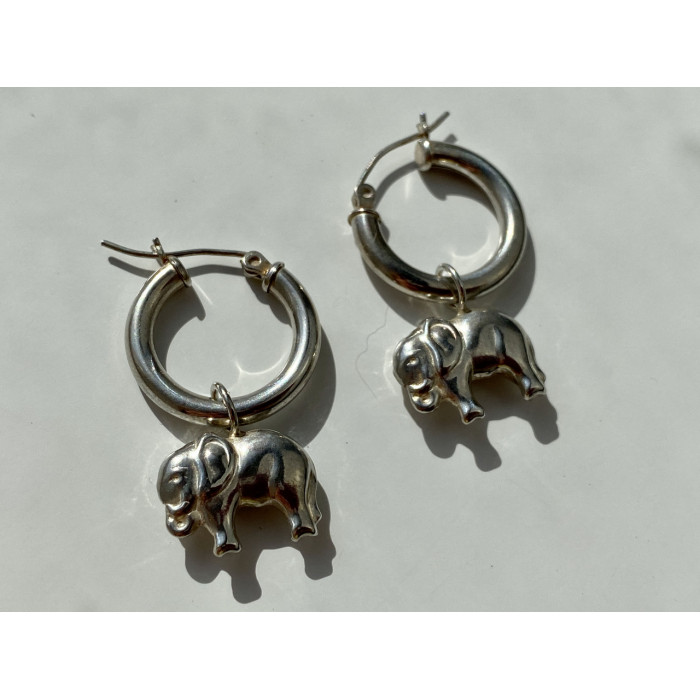 Sky Jewelry Серебряные серьги Слоник