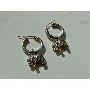 Sky Jewelry Серебряные серьги Слоник