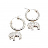 Sky Jewelry Серебряные серьги Слоник