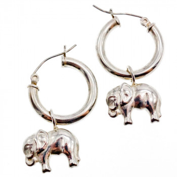 Sky Jewelry Серебряные серьги Слоник
