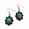 Sky Jewelry Серебряные винтажные серьги с Мозаика Опалом