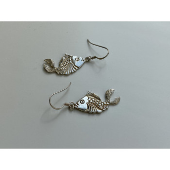 Sky Jewelry Серебряные серьги Рыбка
