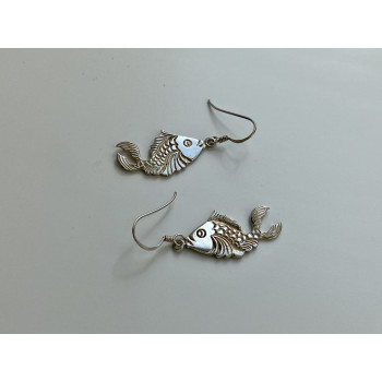 Sky Jewelry Серебряные серьги Рыбка