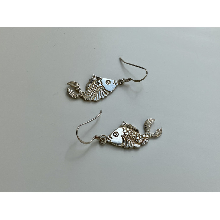 Sky Jewelry Серебряные серьги Рыбка