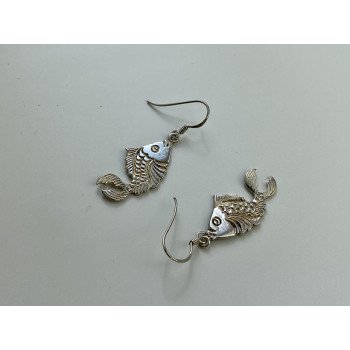 Sky Jewelry Серебряные серьги Рыбка