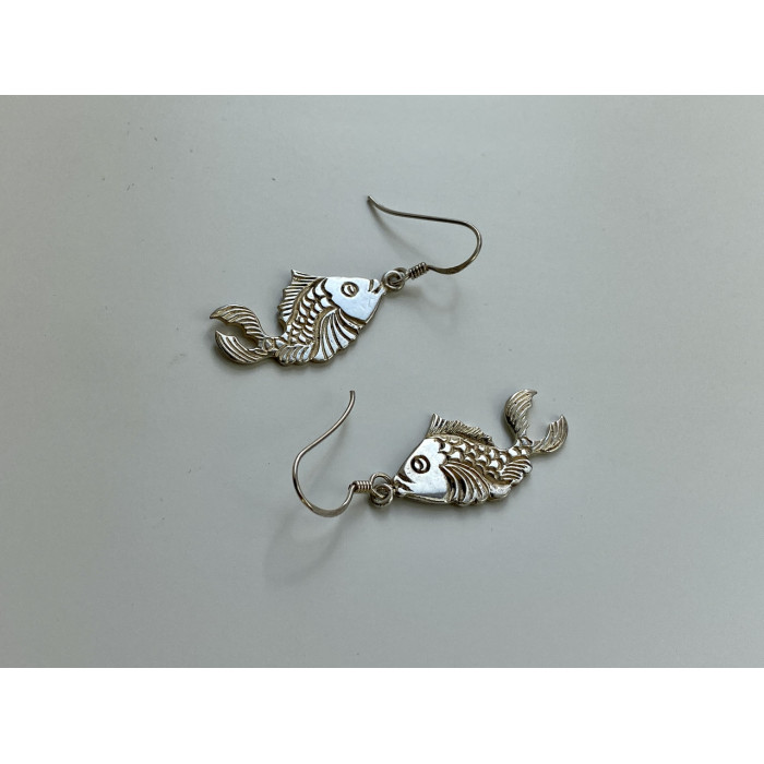 Sky Jewelry Серебряные серьги Рыбка