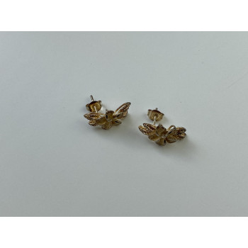 Sky Jewelry Серебряные Серьги 925 пробы с фианитом  Цветы