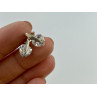 Sky Jewelry Серебряные Серьги 925 пробы с фианитом  Сердце