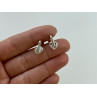 Sky Jewelry Серебряные Серьги 925 пробы с фианитом  Сердце
