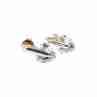 Sky Jewelry Серебряные Серьги 925 пробы с фианитом  Сердце