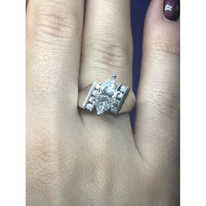 Sky Jewelry Серебряное кольцо с фианитом