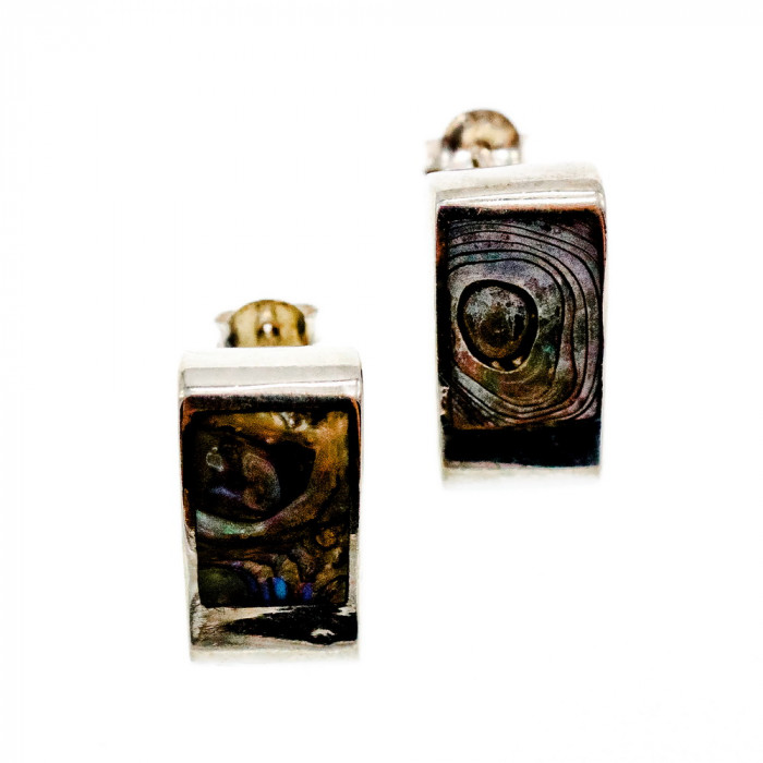 Sky Jewelry Серебряные Серьги с камнем Галиотис