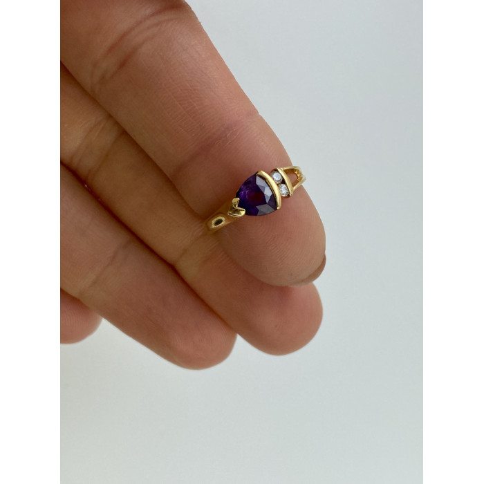 Sky Jewelry Кольцо из желтого золота с турмалином и бриллиантами