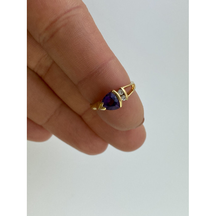 Sky Jewelry Кольцо из желтого золота с турмалином и бриллиантами