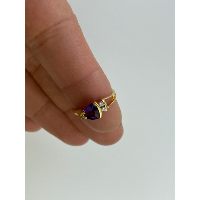 Sky Jewelry Кольцо из желтого золота с турмалином и бриллиантами