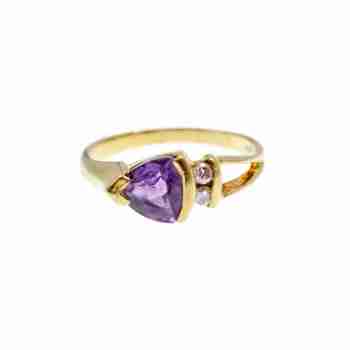 Sky Jewelry Кольцо из желтого золота с турмалином и бриллиантами