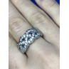 Sky Jewelry Серебряное Кольцо с фианитами (большой размер)