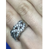 Sky Jewelry Серебряное Кольцо с фианитами (большой размер)