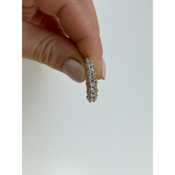 Sky Jewelry Серебряное кольцо в позолоте с фианитами  Блеск