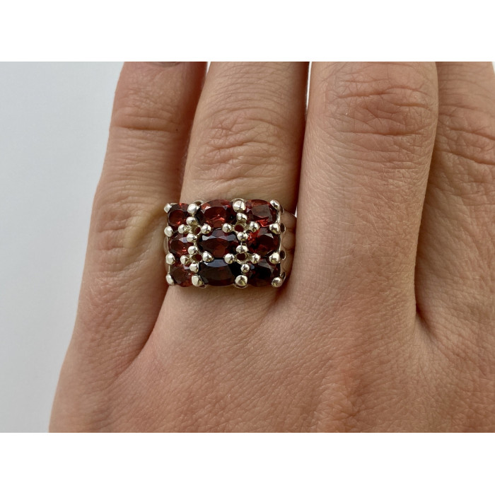 Sky Jewelry Серебряное кольцо с Альмандином