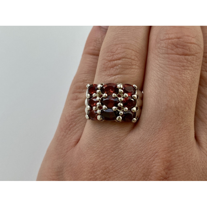 Sky Jewelry Серебряное кольцо с Альмандином