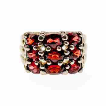Sky Jewelry Серебряное кольцо с Альмандином