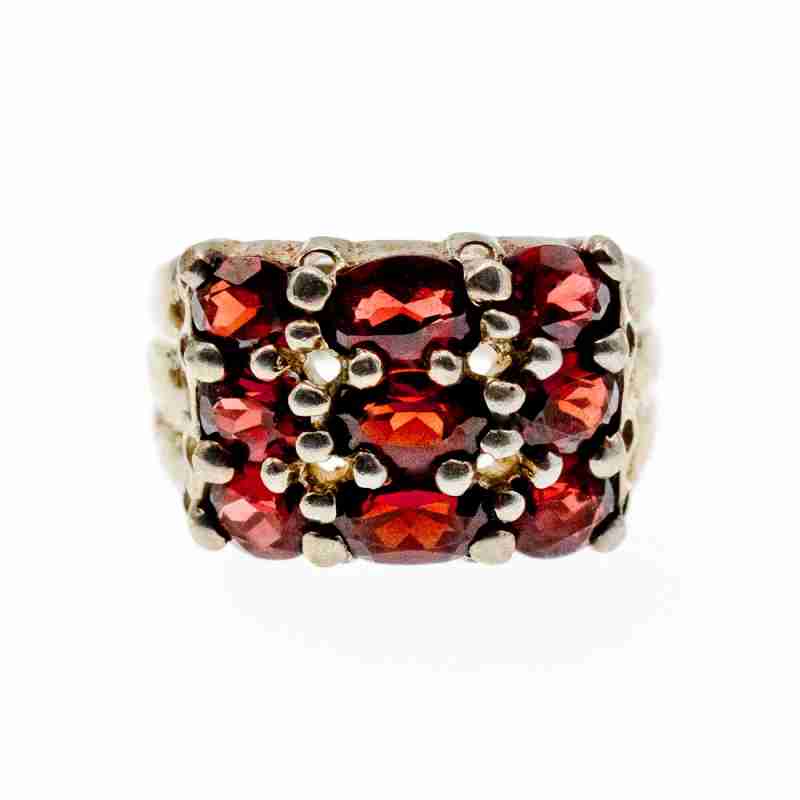 Sky Jewelry Серебряное кольцо с Альмандином