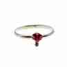 Sky Jewelry Серебряное кольцо 925 проба с гранатом и шпинелью