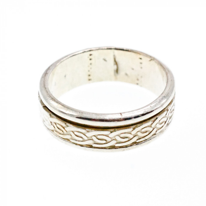 Sky Jewelry Серебряное мужское кольцо для снятия стресса - Спинер  925 проба