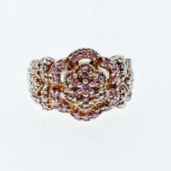 Sky Jewelry Серебряное Кольцо с Морганитом